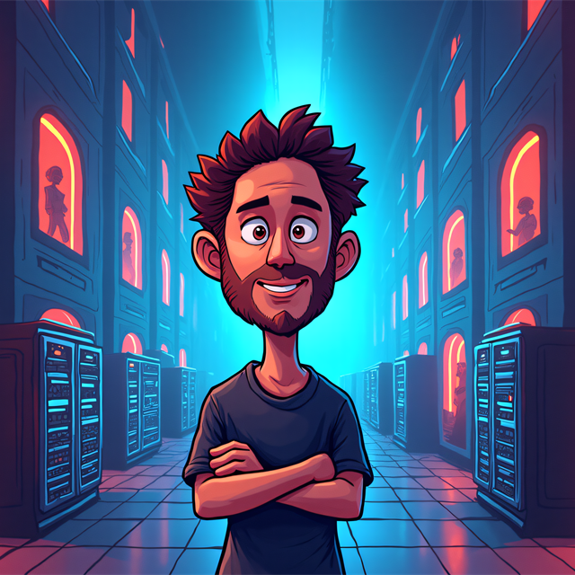 Stylized portrait of Olivier
